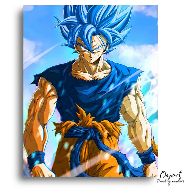 Dragon Ball Z: Goku Super Saiyan Blue - Anime Diamond Painting