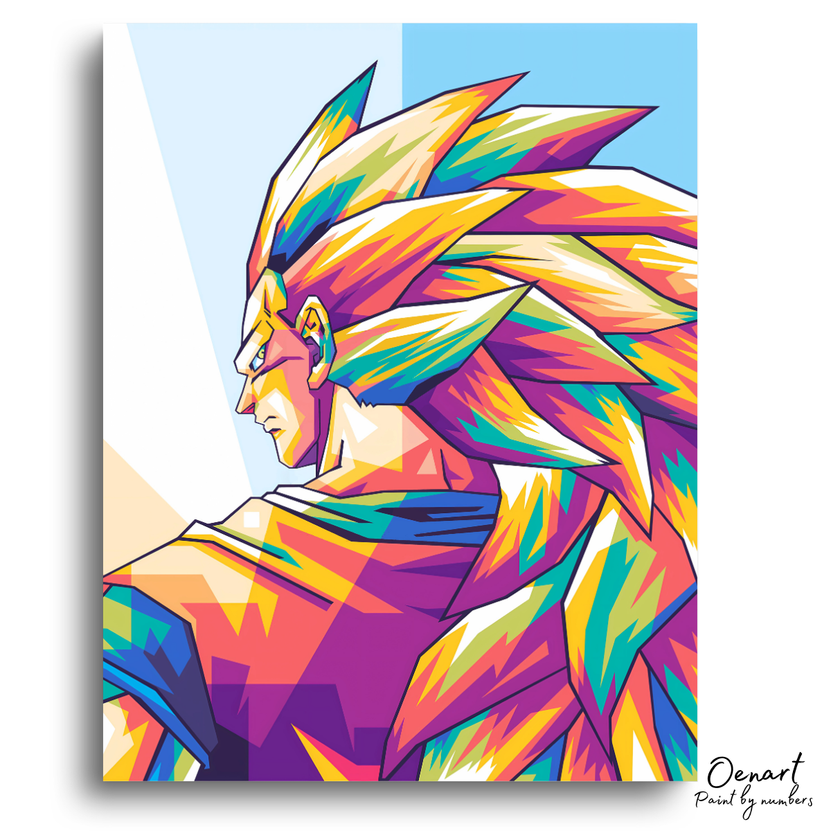 Dragon Ball Z: Goku Super Saiyan Pop Art - Anime Paint By Numbers Kit