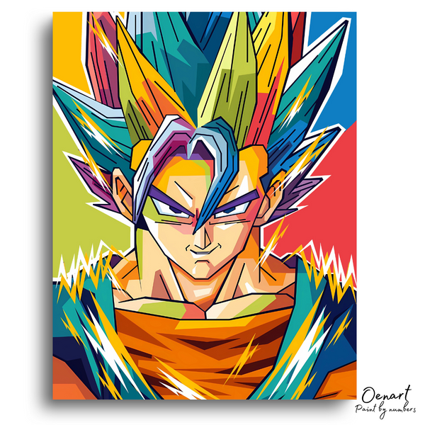 Dragon Ball Z: Goku Super Saiyan Smile - Anime Diamond Painting