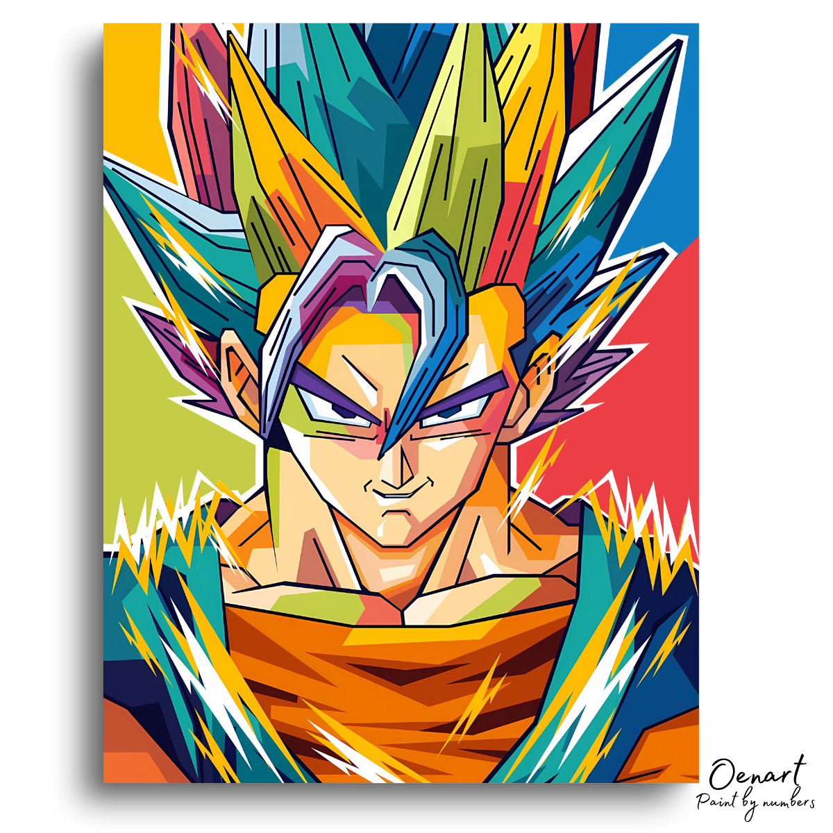 Dragon Ball Z: Goku Super Saiyan Smile - Anime Paint By Numbers Kit