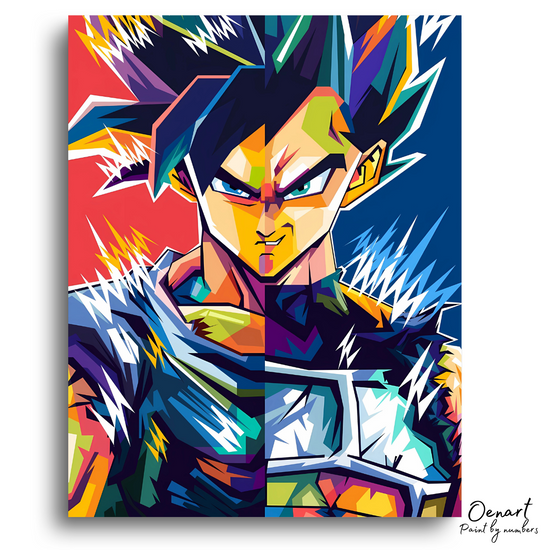 Dragon Ball Z: Goku and Vegeta - Anime Paint By Numbers Kit