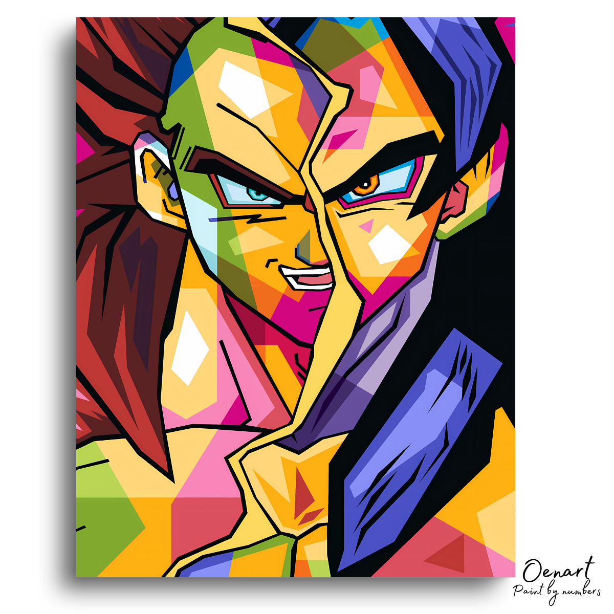 Dragon Ball Z: Goku and Vegeta Super Saiyan 4 - Anime Paint By Numbers Kit