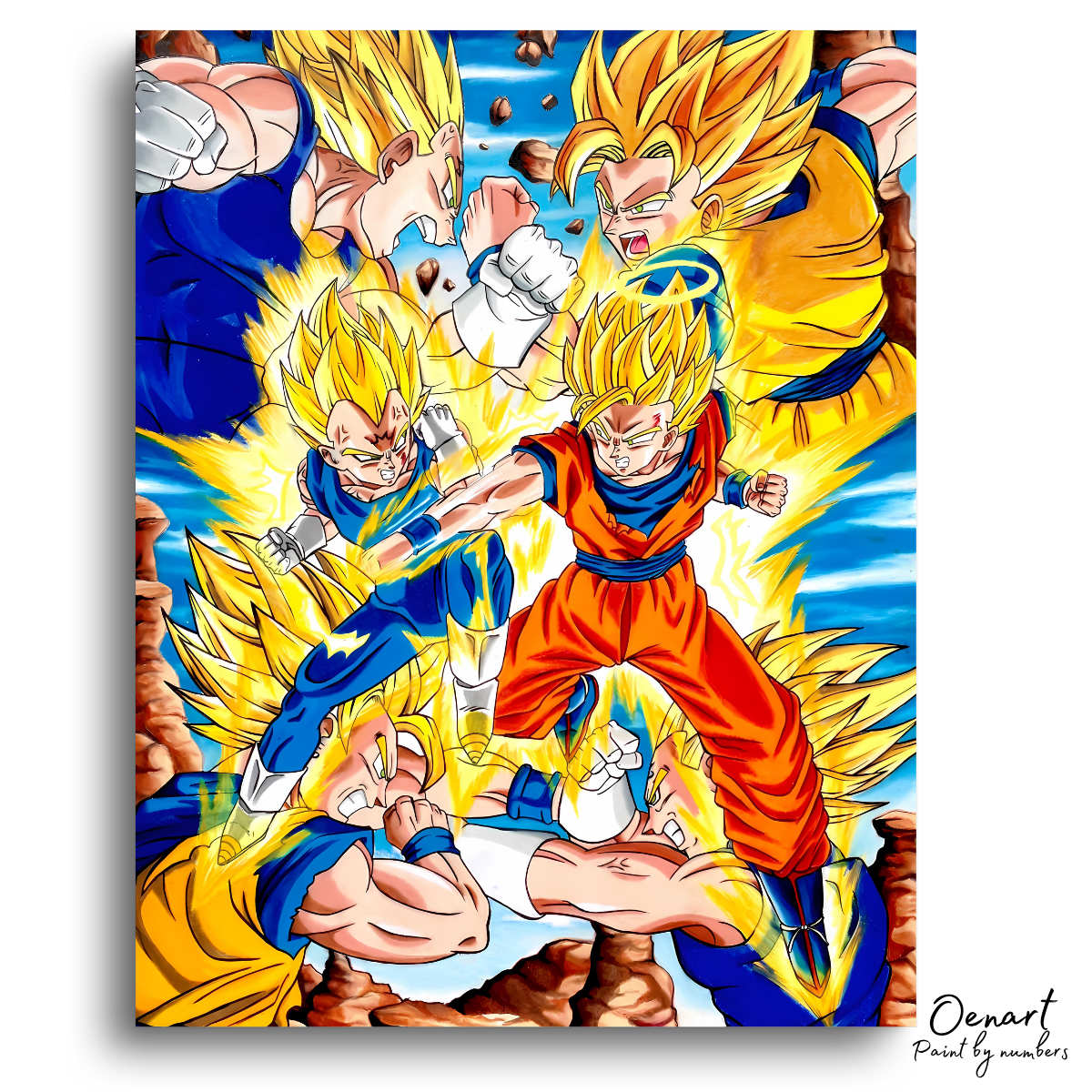 Dragon Ball Z: Goku vs Vegeta - Anime Diamond Painting