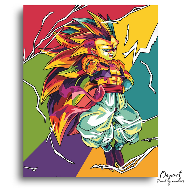 Dragon Ball Z: Gotenks Super Saiyan 3 - Anime Diamond Painting