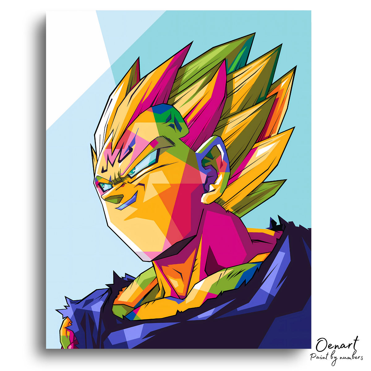Dragon Ball Z: Majin Vegeta Pop Art - Anime Diamond Painting