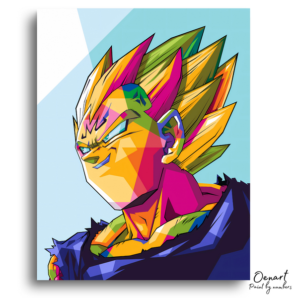 Dragon Ball Z: Majin Vegeta Pop Art - Anime Diamond Painting