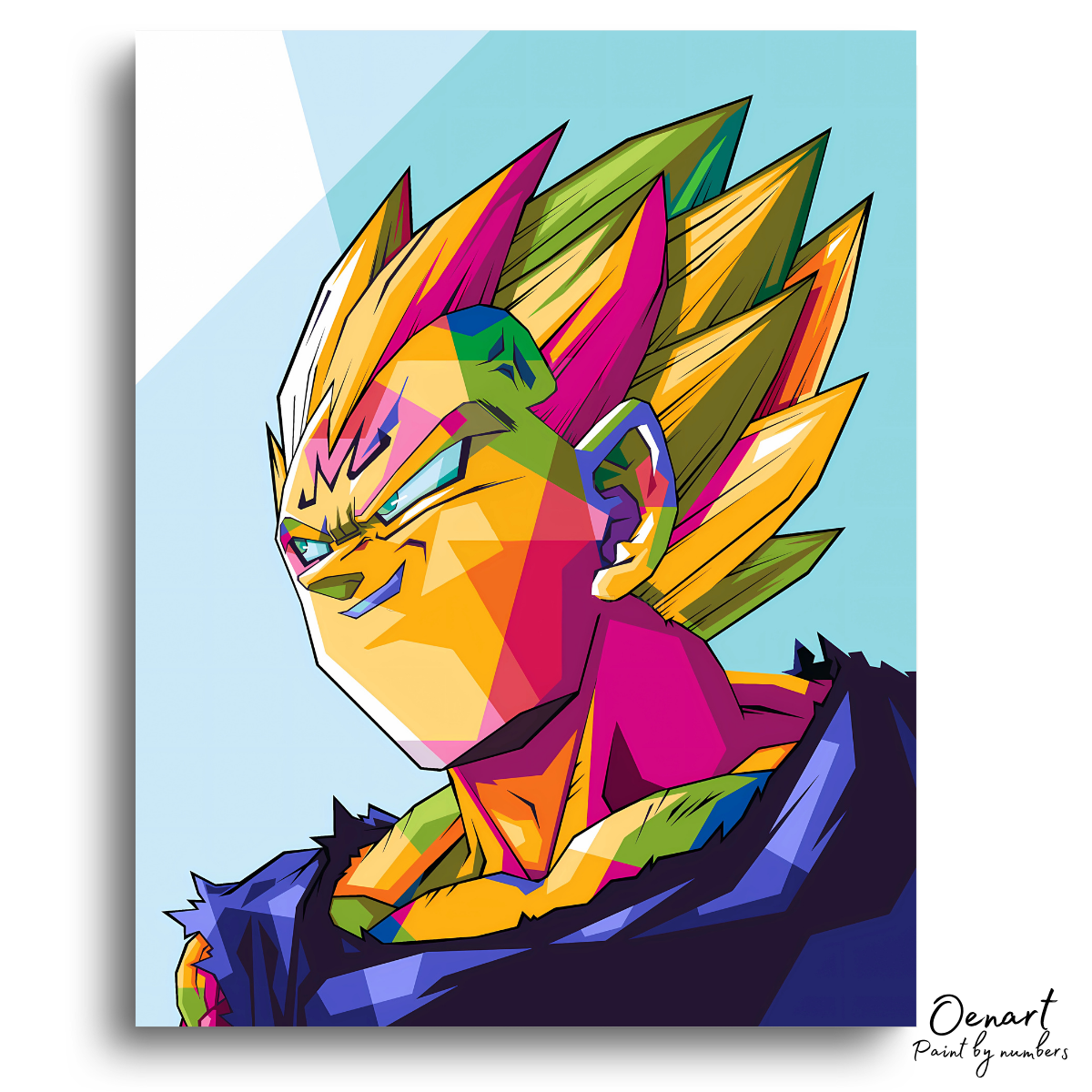 Dragon Ball Z: Majin Vegeta Pop Art - Anime Paint By Numbers Kit