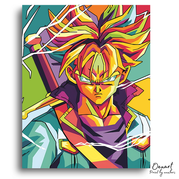 Dragon Ball Z: Trunks Super Saiyan 2 - Anime Diamond Painting