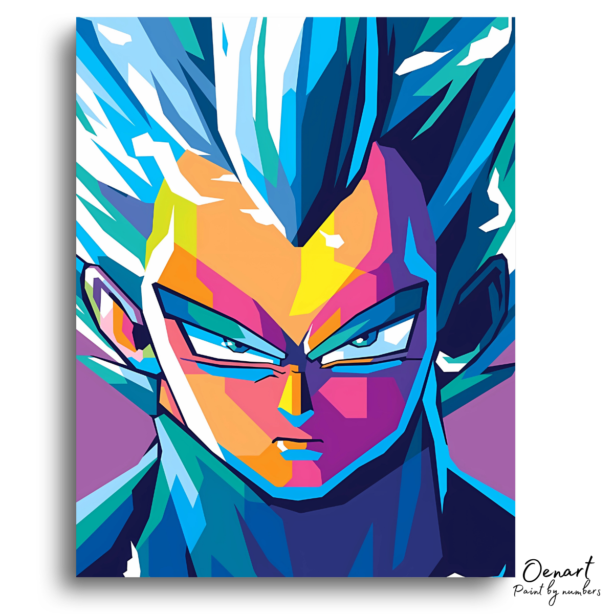 Dragon Ball Z: Vegeta Super Saiyan Blue - Anime Paint By Numbers Kit