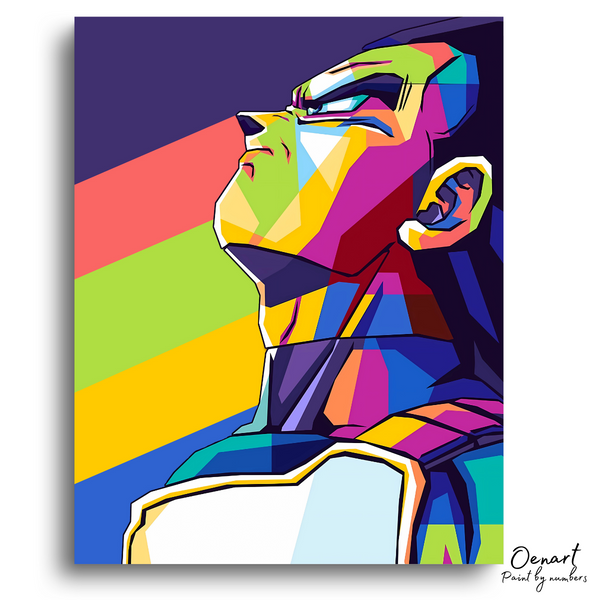 Dragon Ball Z: Vegeta Wpap Pop Art - Anime Paint By Numbers Kit