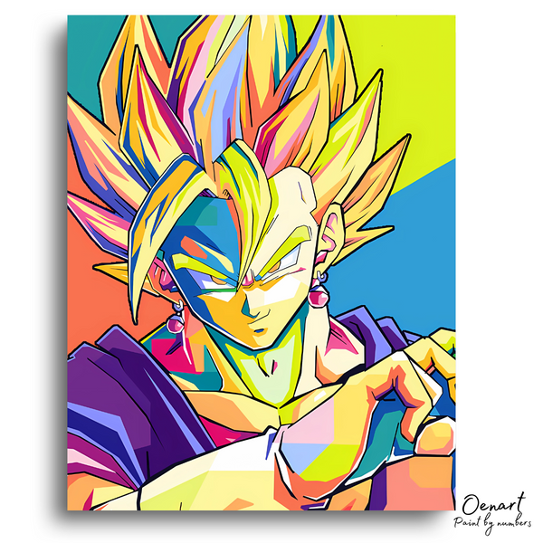 Dragon Ball Z: Vegito Pop Art - Anime Diamond Painting