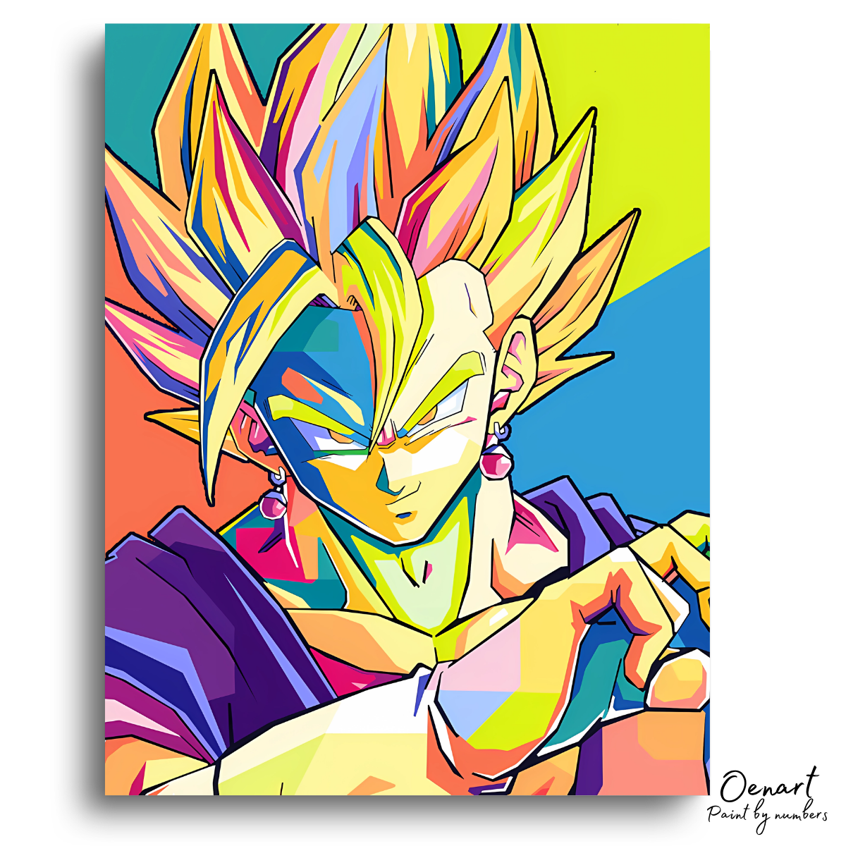 Dragon Ball Z: Vegito Pop Art - Anime Paint By Numbers Kit