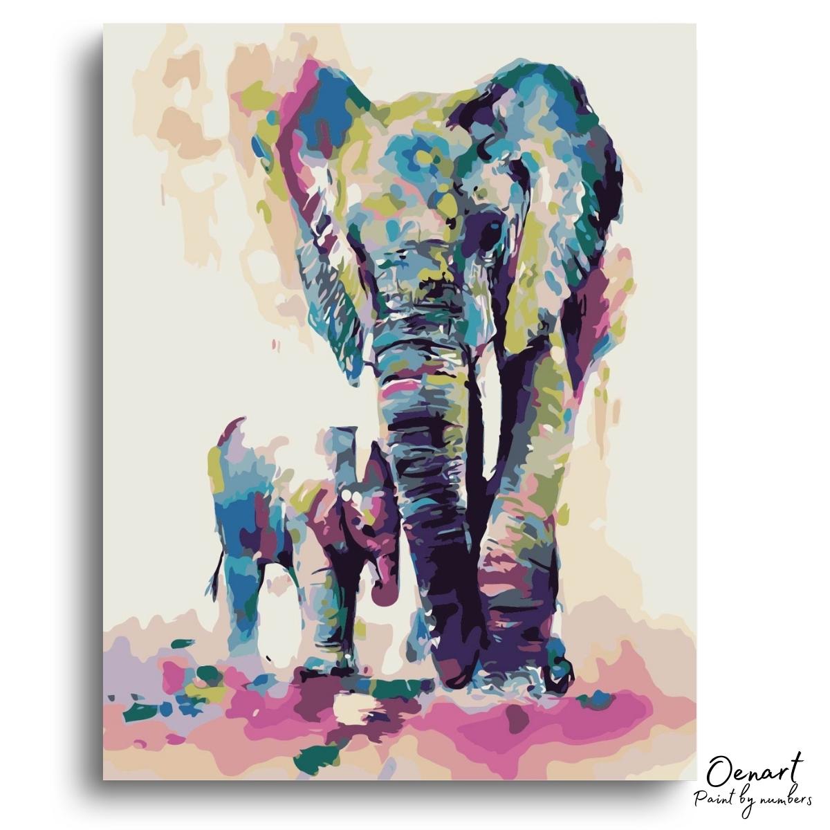 Elephant Motherhood: Childrens Art Set