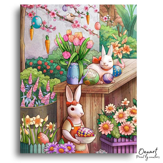 Ester Bunnies: Paint By Numbers Kit