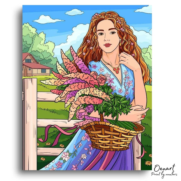 Flowers Collecting: Paint By Numbers Kit