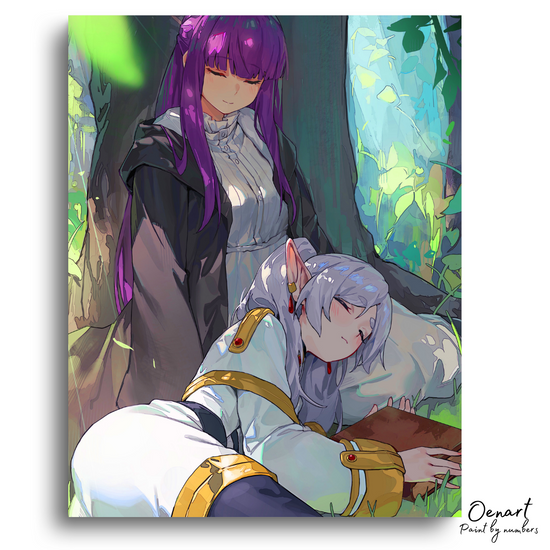 Frieren Beyond Journey's End: Fern & Frieren - Anime Diamond Painting