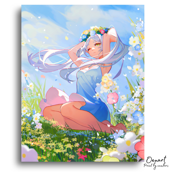Frieren Beyond Journey's End: Flowers Field - Anime Diamond Painting
