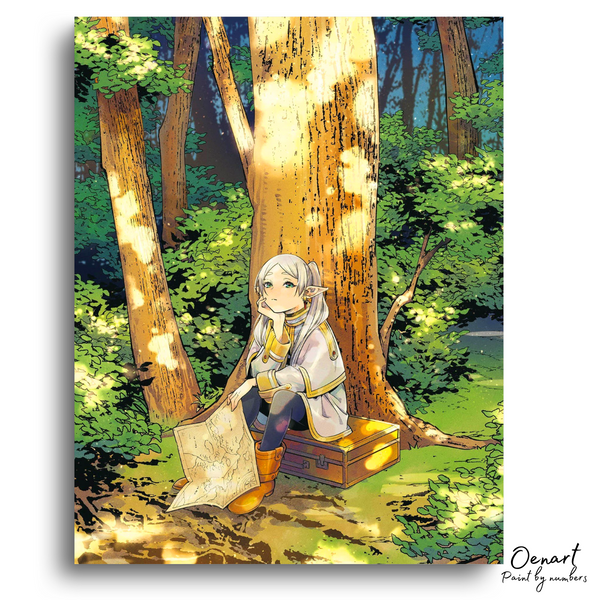 Frieren Beyond Journey's End: Forest - Anime Paint By Numbers Kit