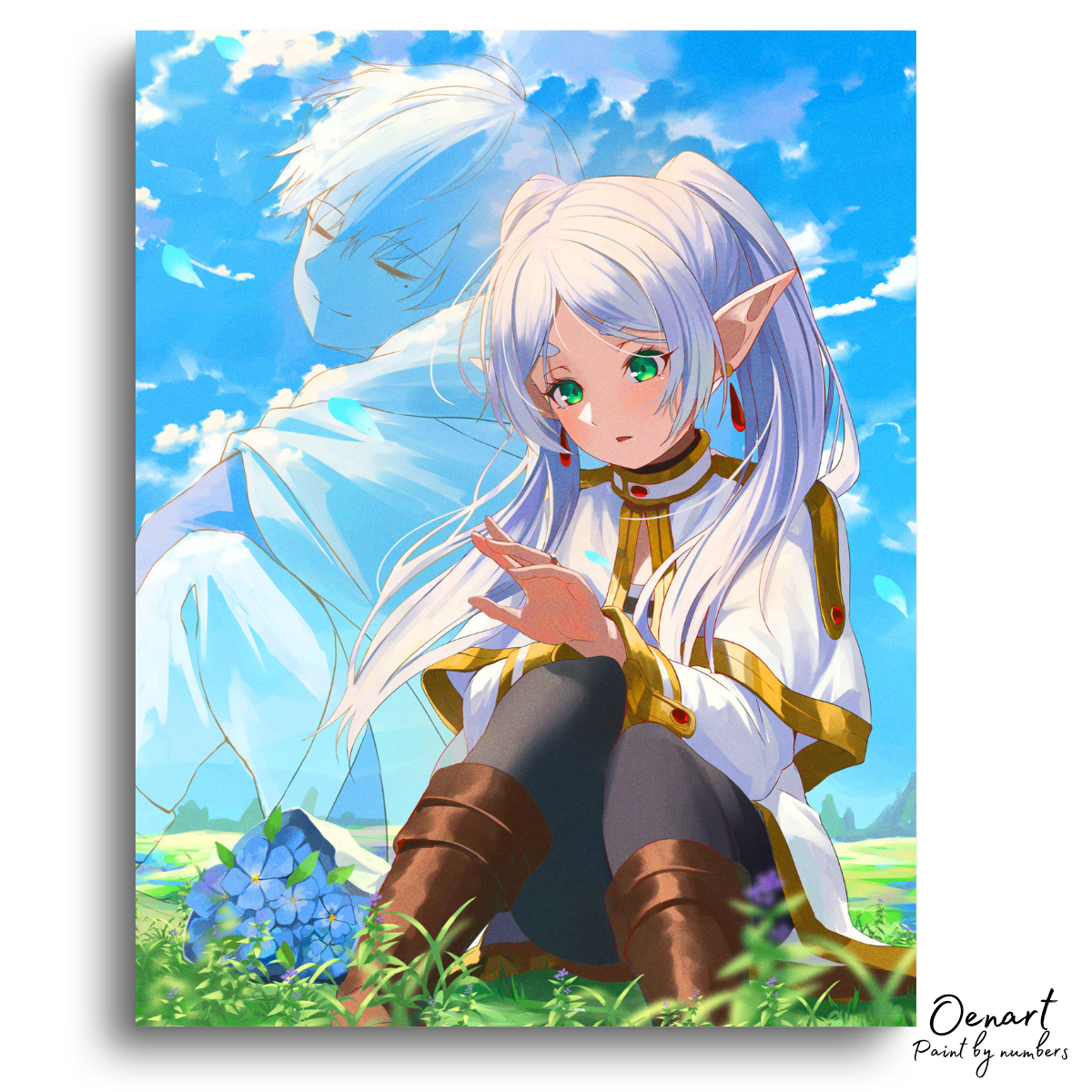 Frieren Beyond Journey's End: Frieren & Himmel - Anime Paint By Numbers Kit