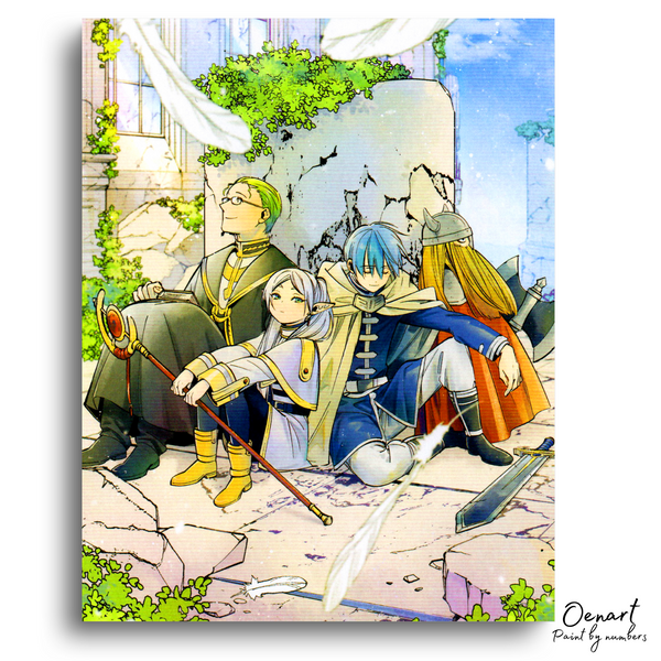 Frieren Beyond Journey's End: Frieren Himmel Heiter and Eisen - Anime Paint By Numbers Kit