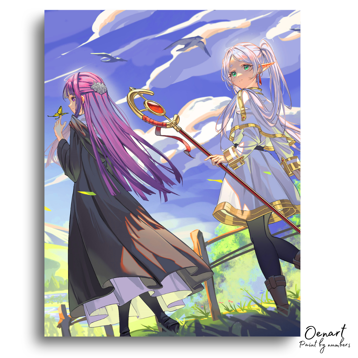 Frieren Beyond Journey's End: Frieren and Fern - Anime Paint By Numbers Kit