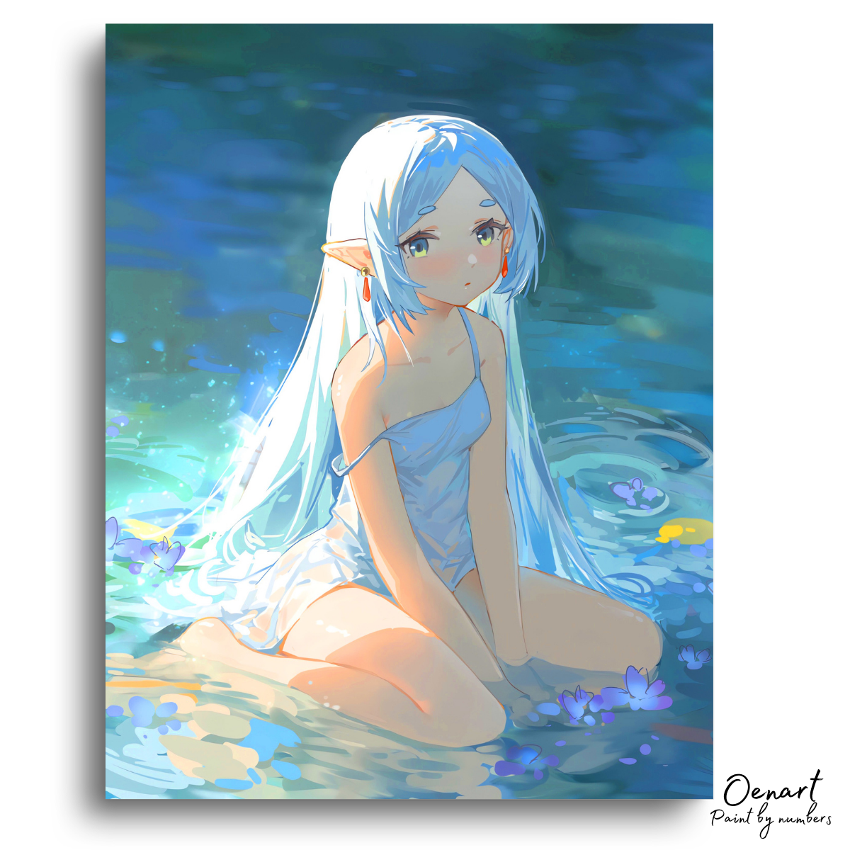 Frieren Beyond Journey's End: In a Lake - Anime Paint By Numbers Kit