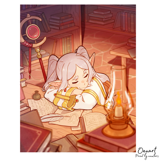 Frieren Beyond Journey's End: Sleep - Anime Diamond Painting