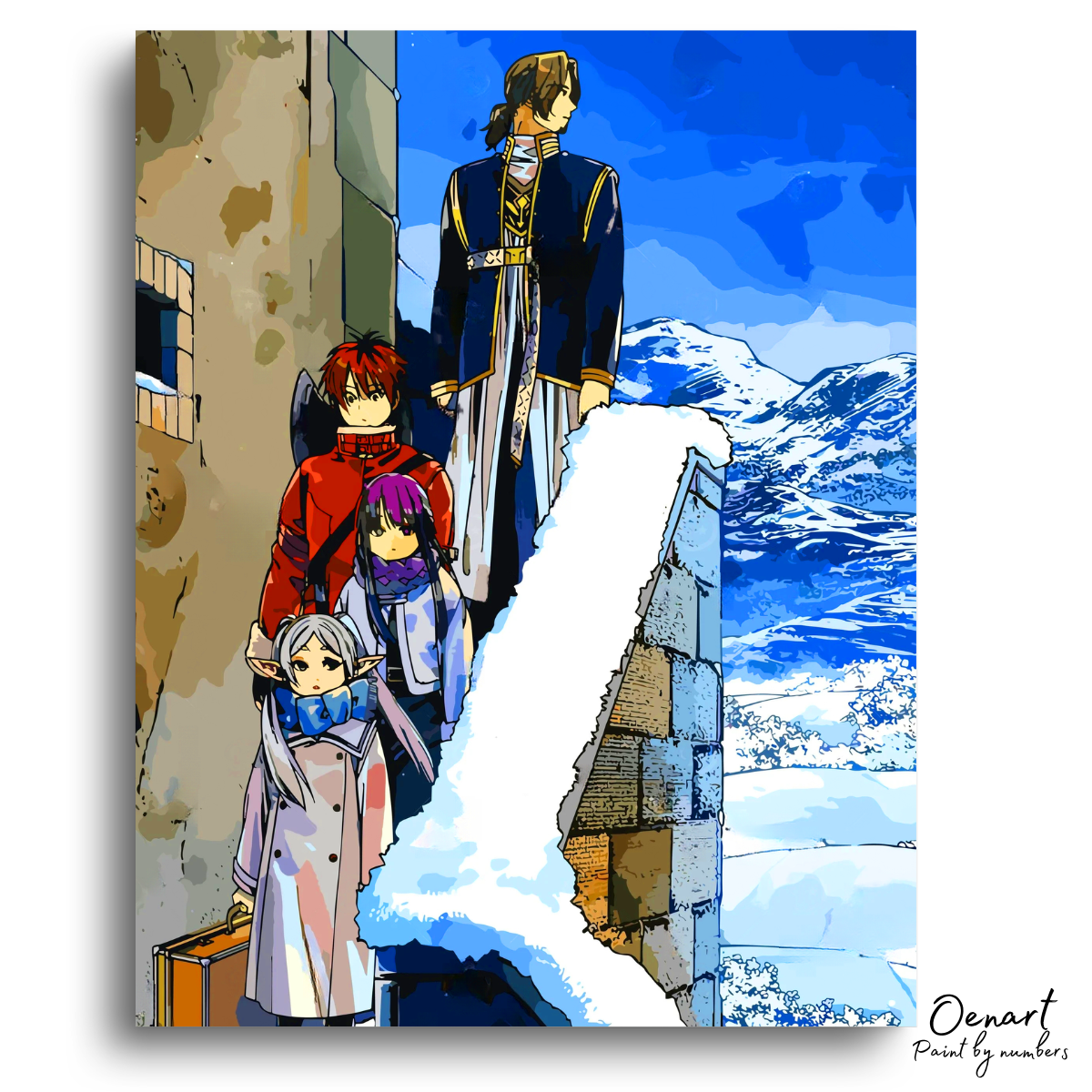 Frieren Beyond Journey's End: Vol 4 Cover - Anime Paint By Numbers Kit