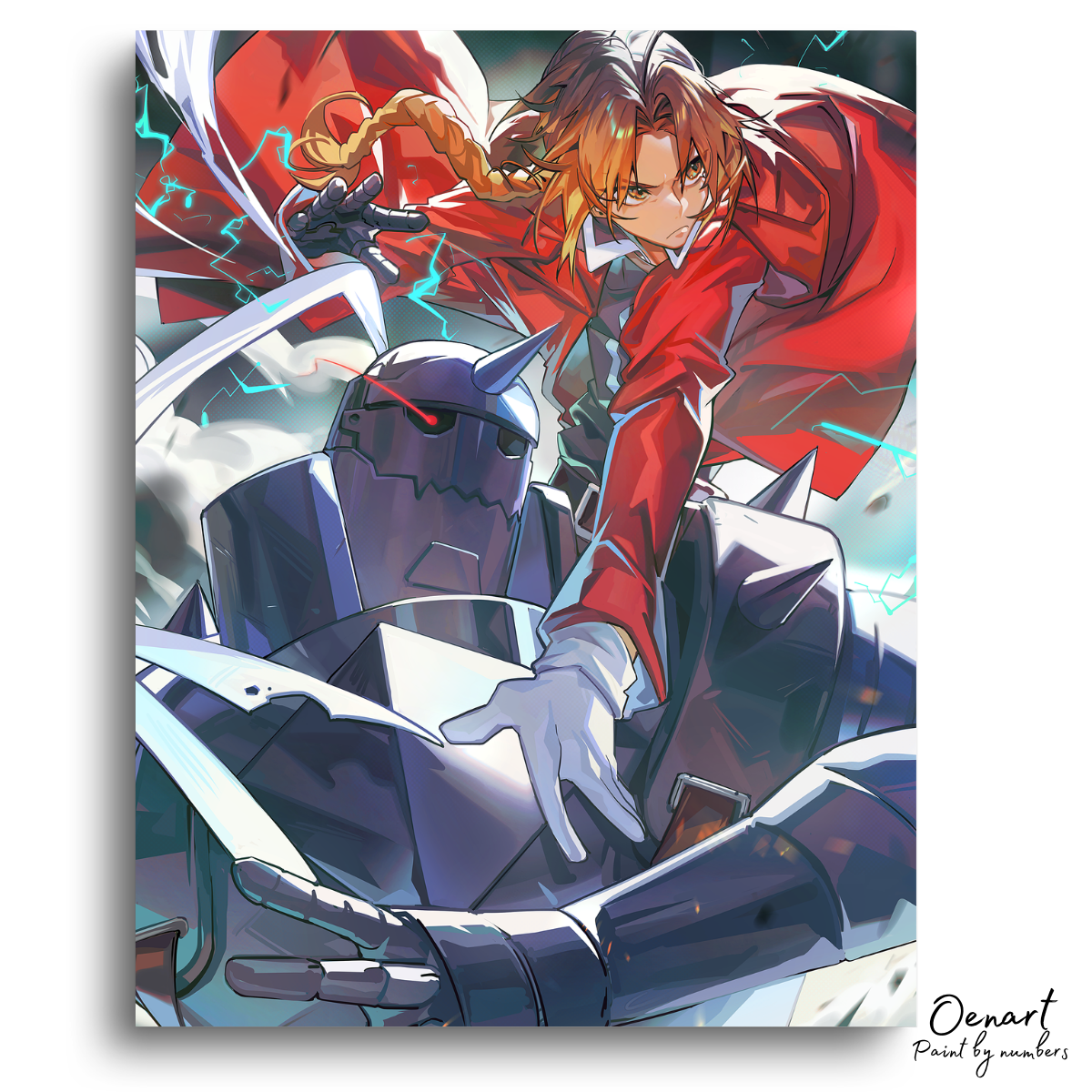 Fullmetal Alchemist Brotherhood: Edward & Alphonse - Anime Paint By Numbers Kit