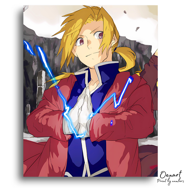 Fullmetal Alchemist Brotherhood: Edward Eric - Anime Paint By Numbers Kit