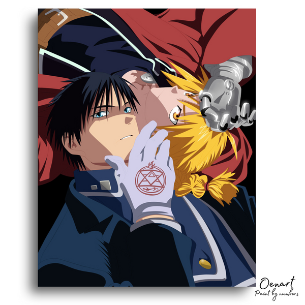 Fullmetal Alchemist Brotherhood: Edward & Roy - Anime Paint By Numbers Kit