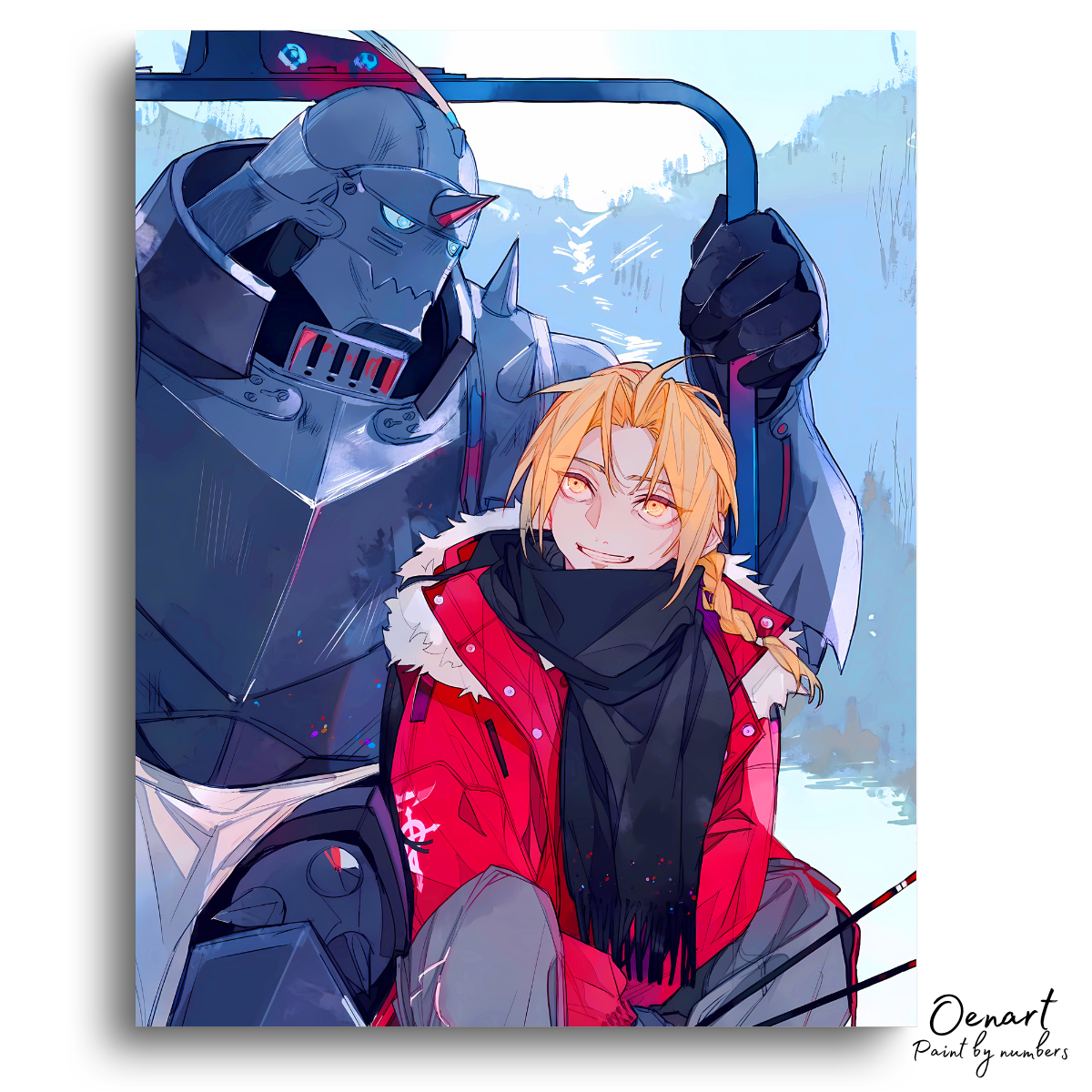 Fullmetal Alchemist Brotherhood: Edward and Alphonse Fanart - Anime Diamond Painting