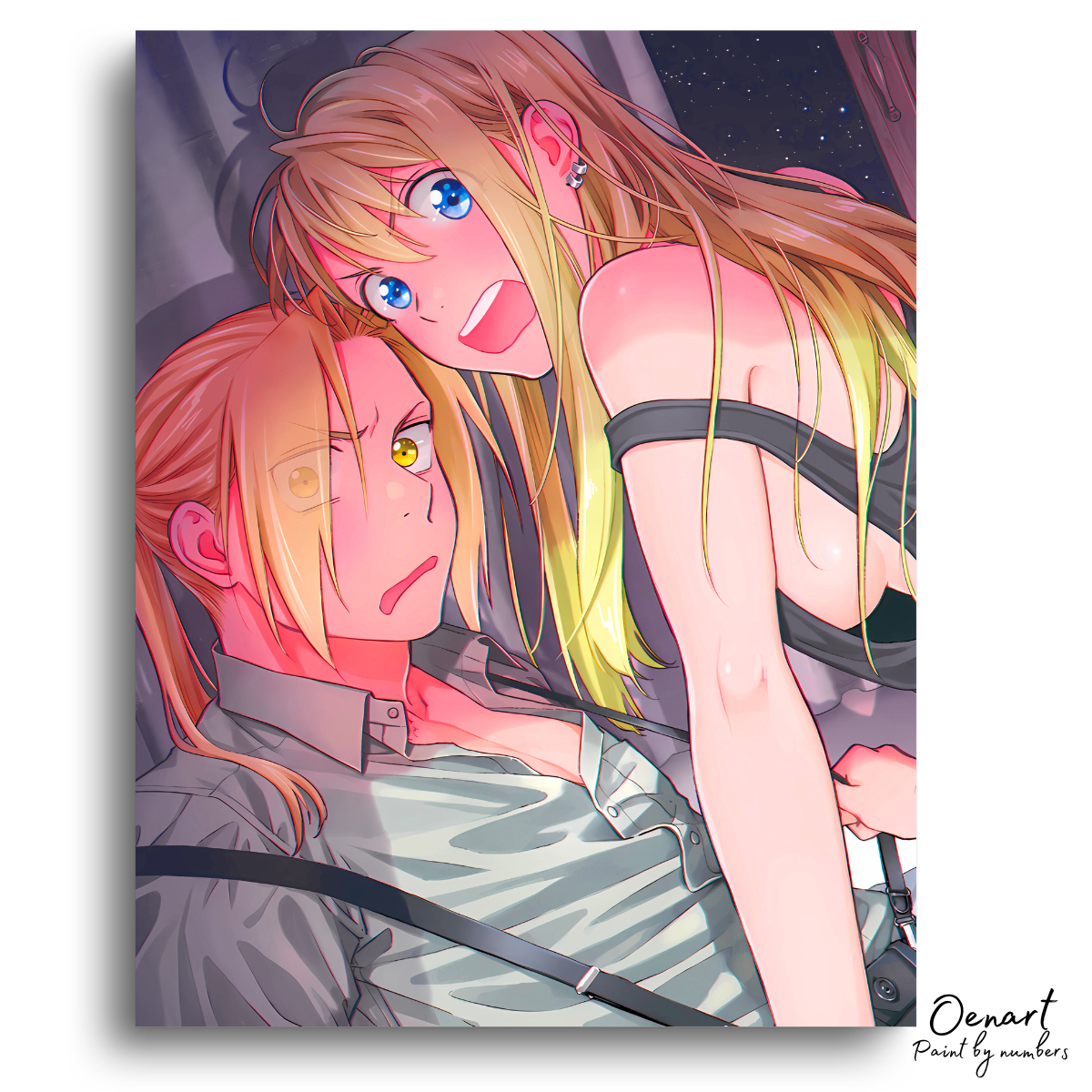 Fullmetal Alchemist Brotherhood: Edward x Winry - Anime Paint By Numbers Kit