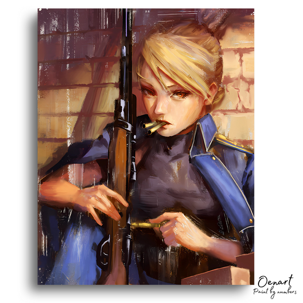 Fullmetal Alchemist Brotherhood: Riza - Anime Paint By Numbers Kit