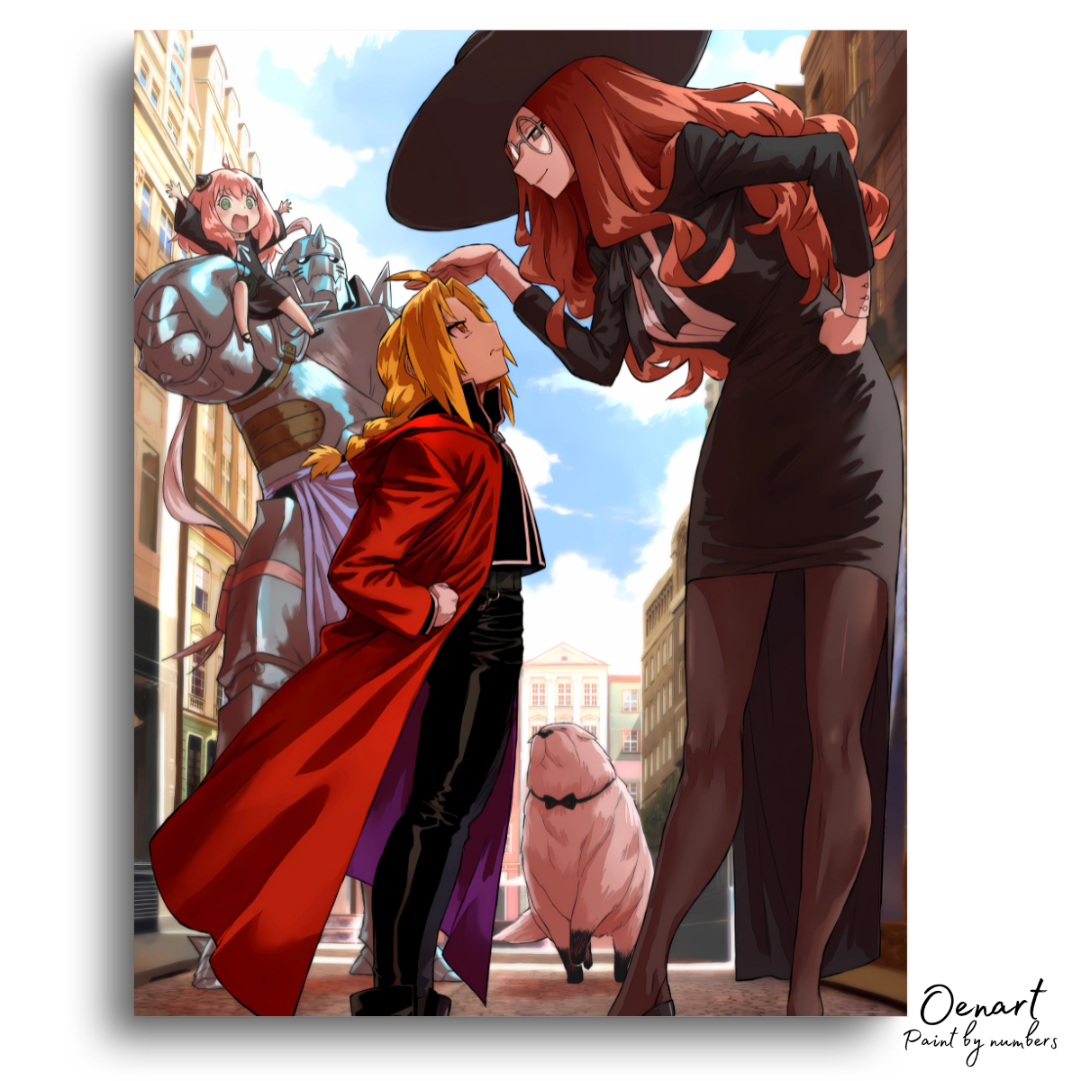 Fullmetal Alchemist Brotherhood & Spy x Family - Anime Paint By Numbers Kit