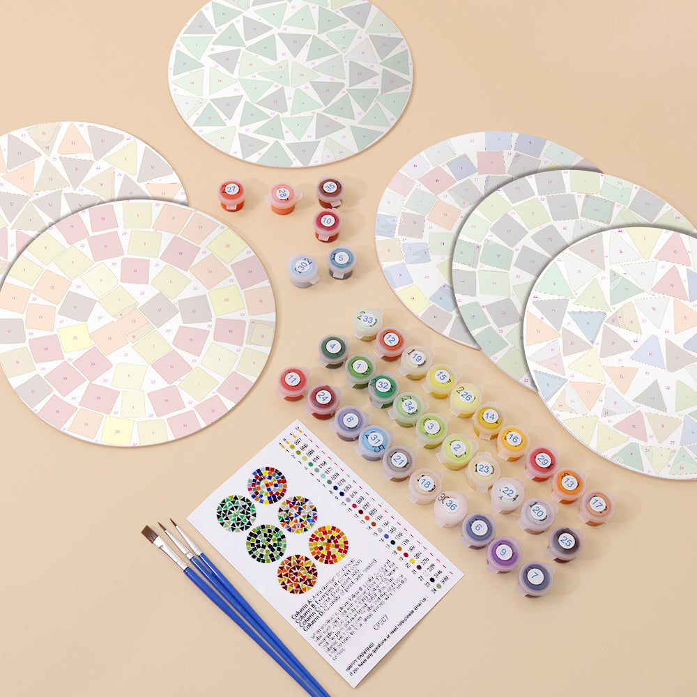 Geometric Mosaic Placemat Paint Kit