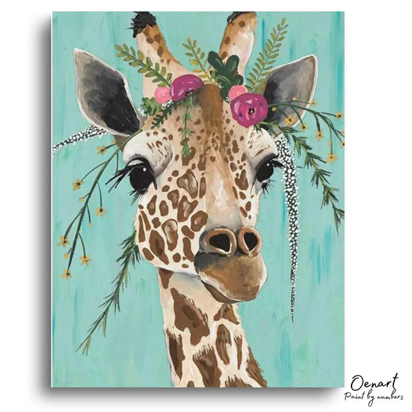 Giraffe Crown: Paint By Numbers Kit