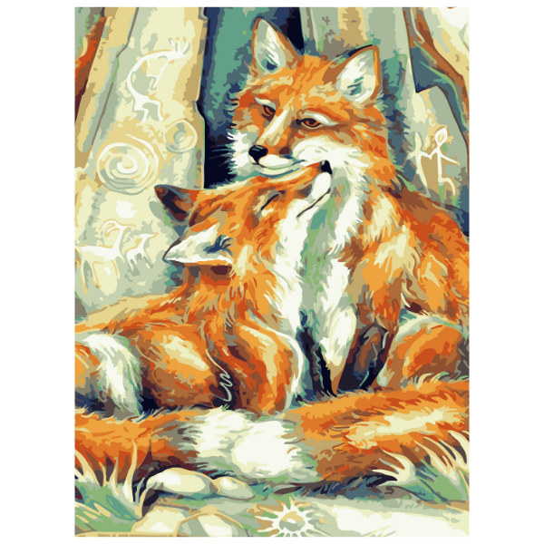 Golden Fox - Paint By Numbers Kit