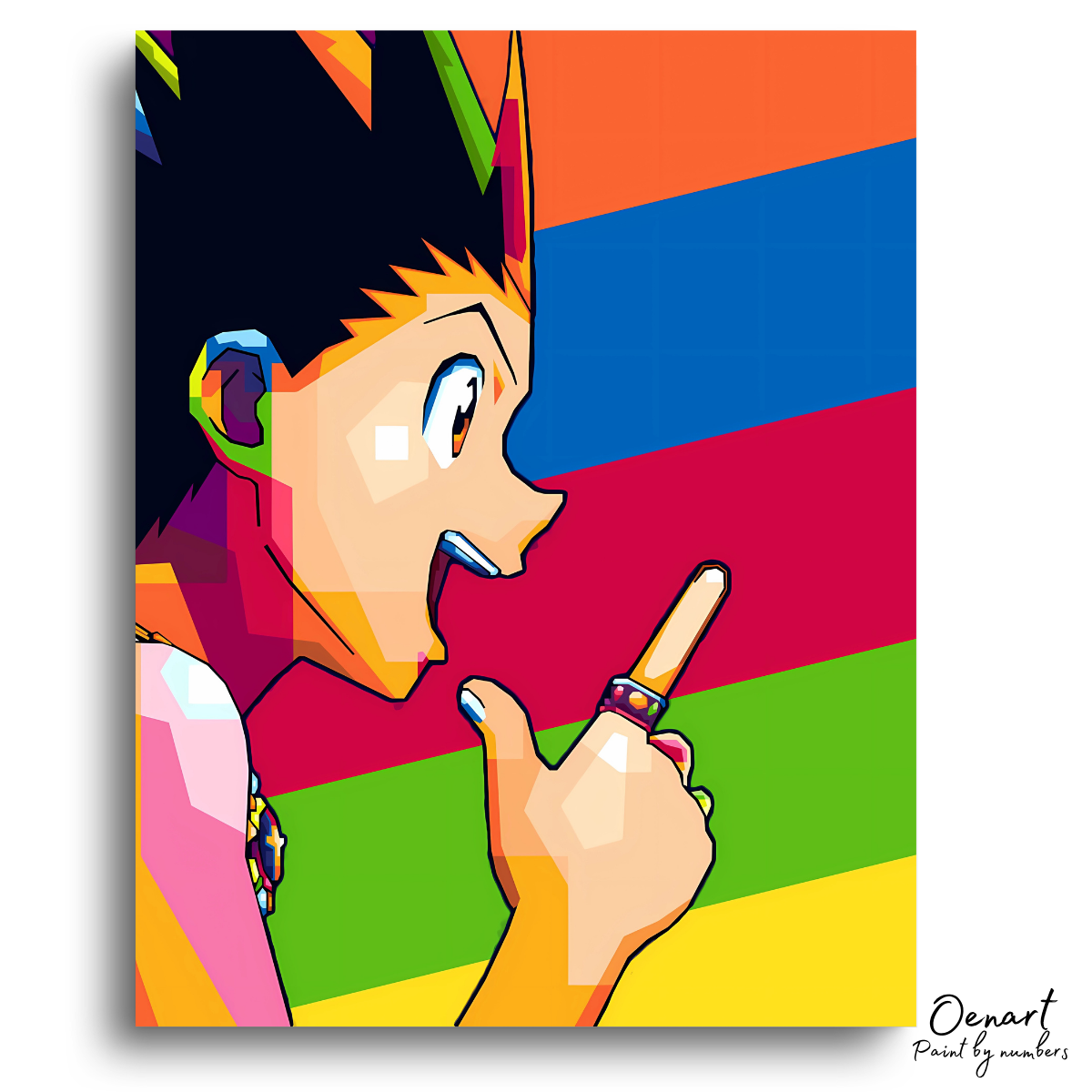 Hunter × Hunter: Gon Colorful Pop Art - Anime Paint By Numbers Kit