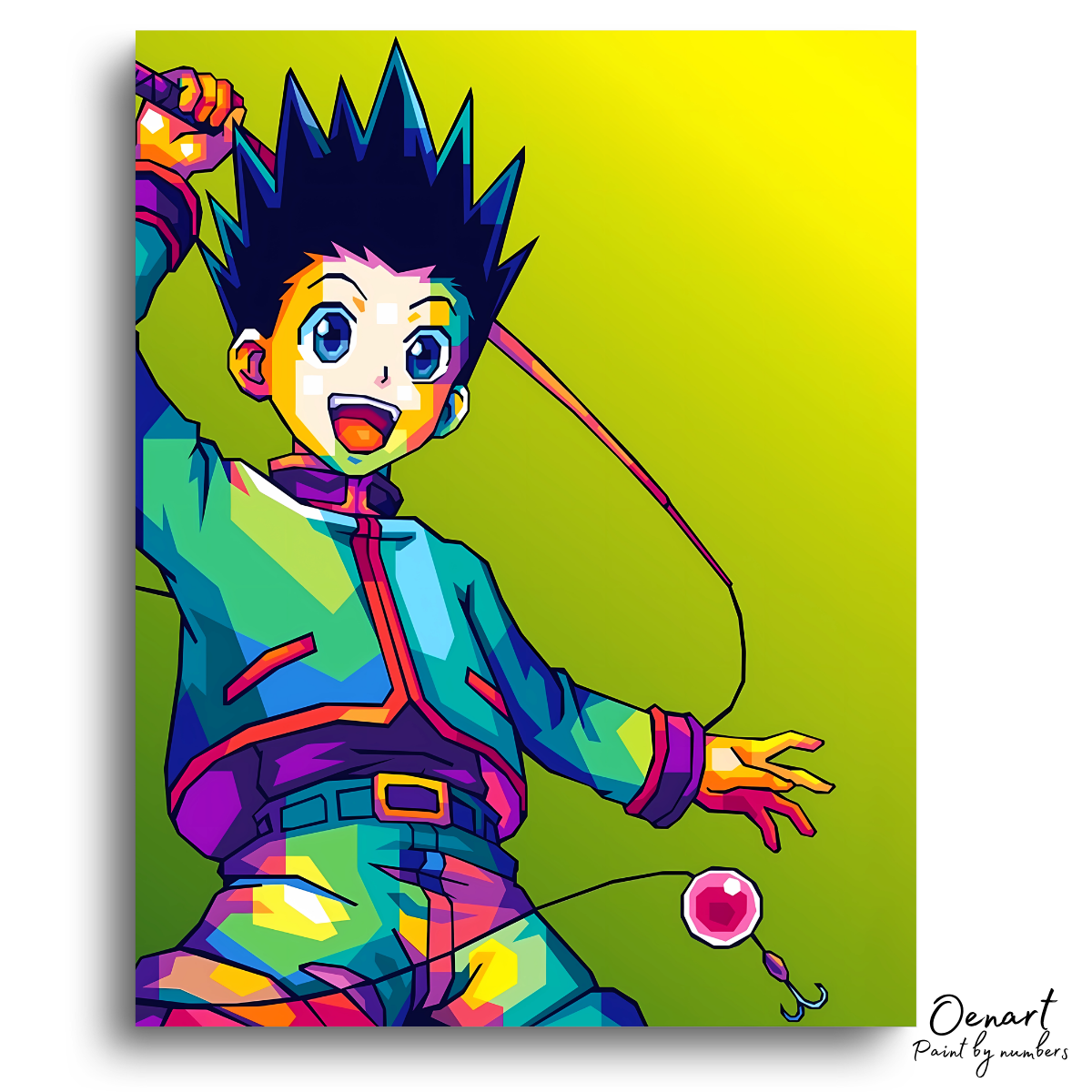 Hunter × Hunter: Gon Freecss Pop Art - Anime Paint By Numbers Kit