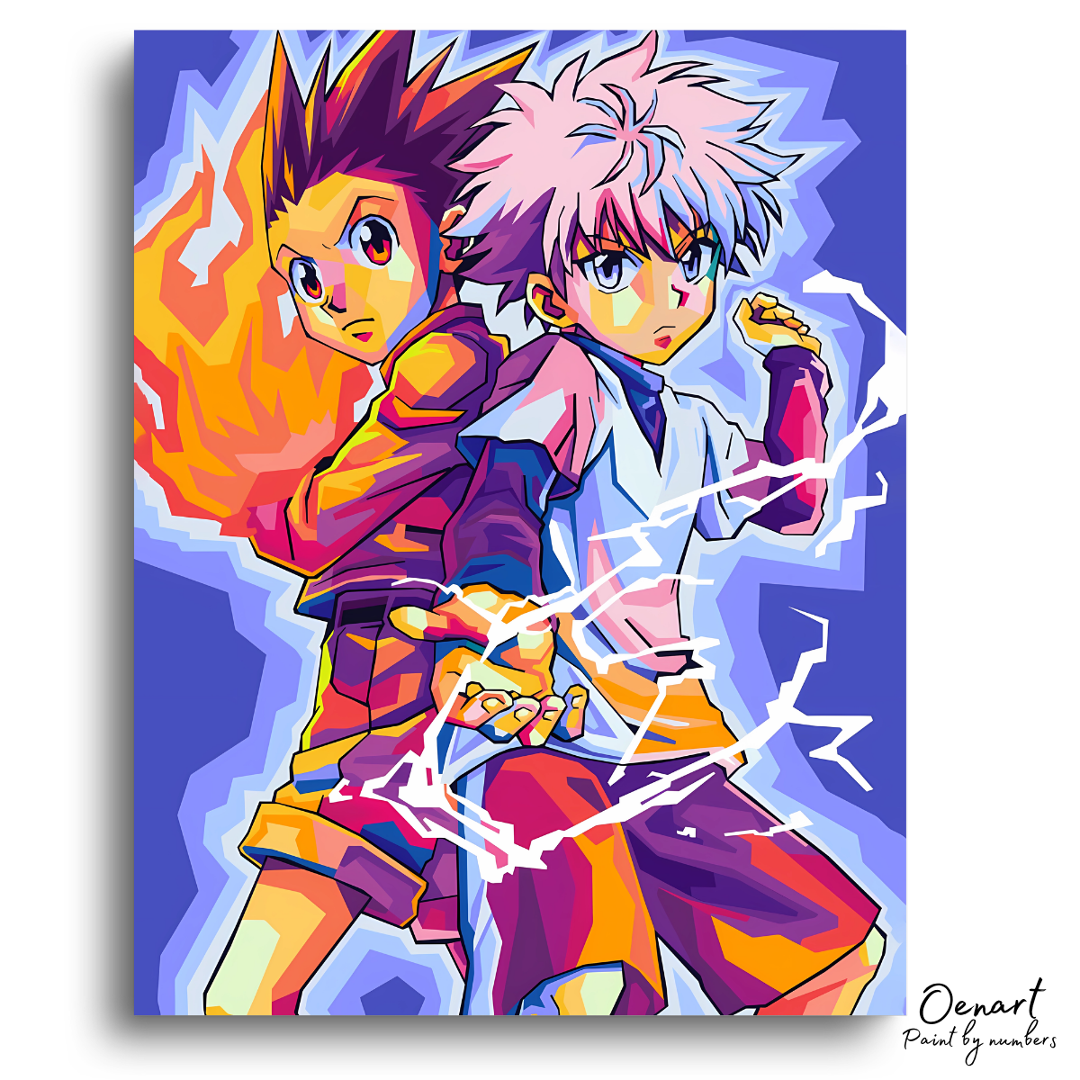 Hunter × Hunter: Gon and Killua Pop Art - Anime Paint By Numbers Kit