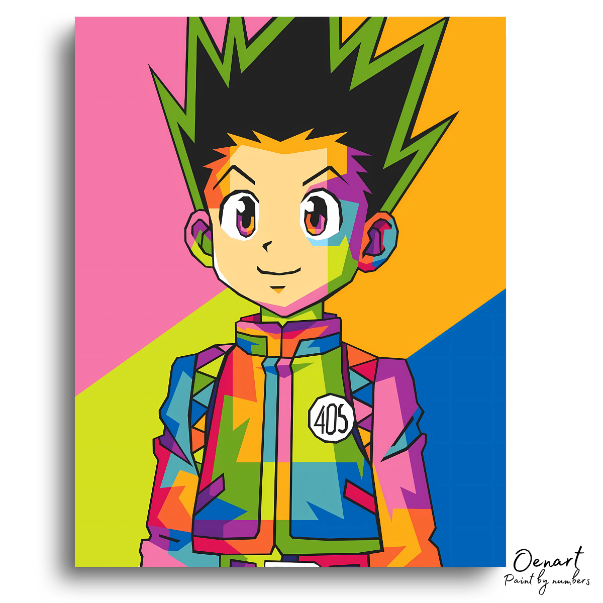 Hunter × Hunter: Gon in Hunter Exam Pop Art - Anime Paint By Numbers Kit