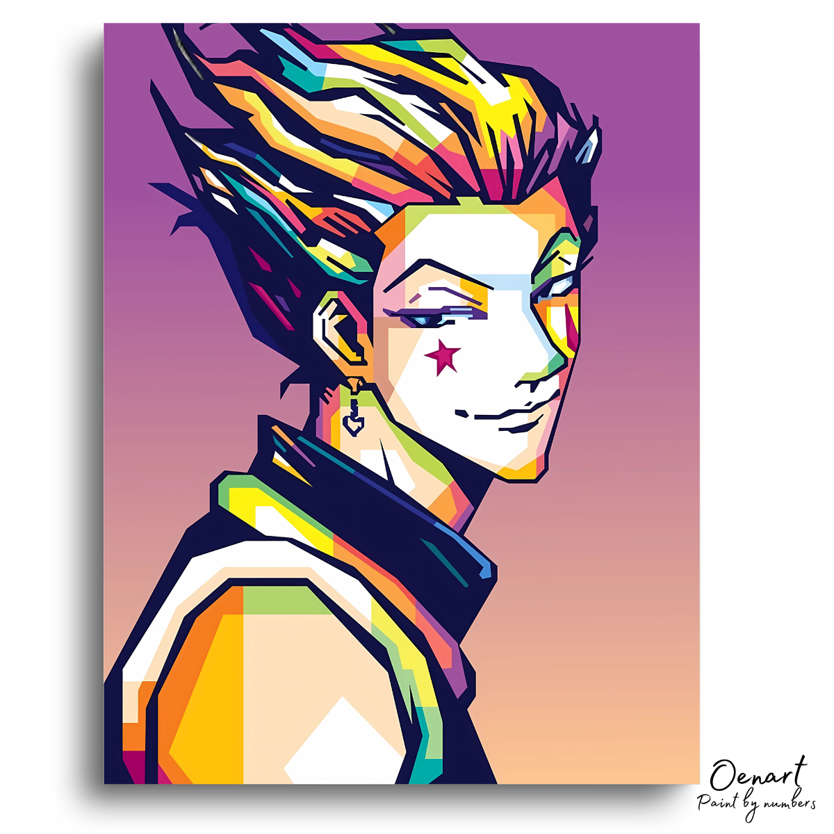 Hunter × Hunter: Hisoka Morow Pop Art - Anime Paint By Numbers Kit