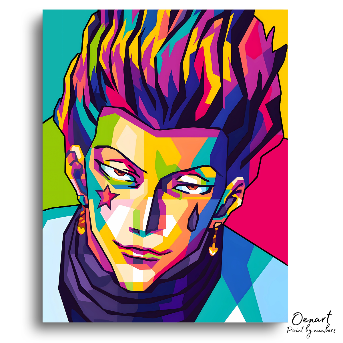 Hunter × Hunter: Hisoka Pop Art - Anime Paint By Numbers Kit