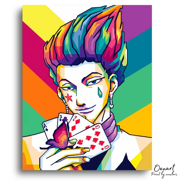 Hunter × Hunter: Hisoka with Cards - Anime Paint By Numbers Kit