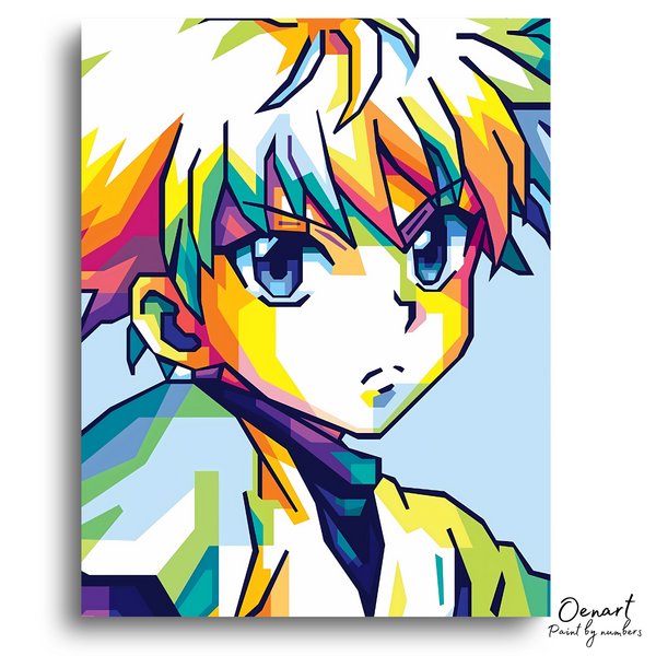 Hunter × Hunter: Killua Wpap Pop Art - Anime Paint By Numbers Kit