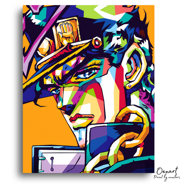 JoJo's Bizarre Adventure: Jotaro Kujo Pop Art - Anime Paint By Numbers Kit