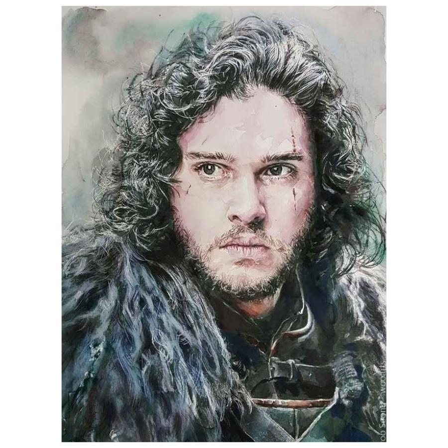 Jon Snow Portrait - Paint By Numbers Kit