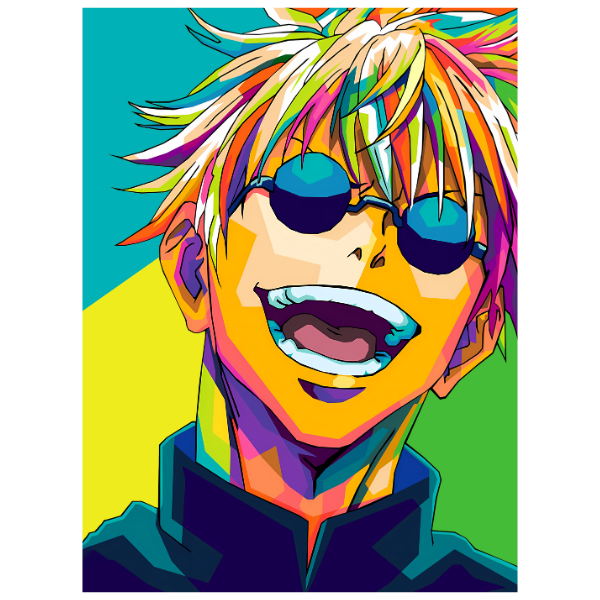 Jujutsu Kaisen: Gojo Satoru with Glasses - Anime Paint By Numbers Kit