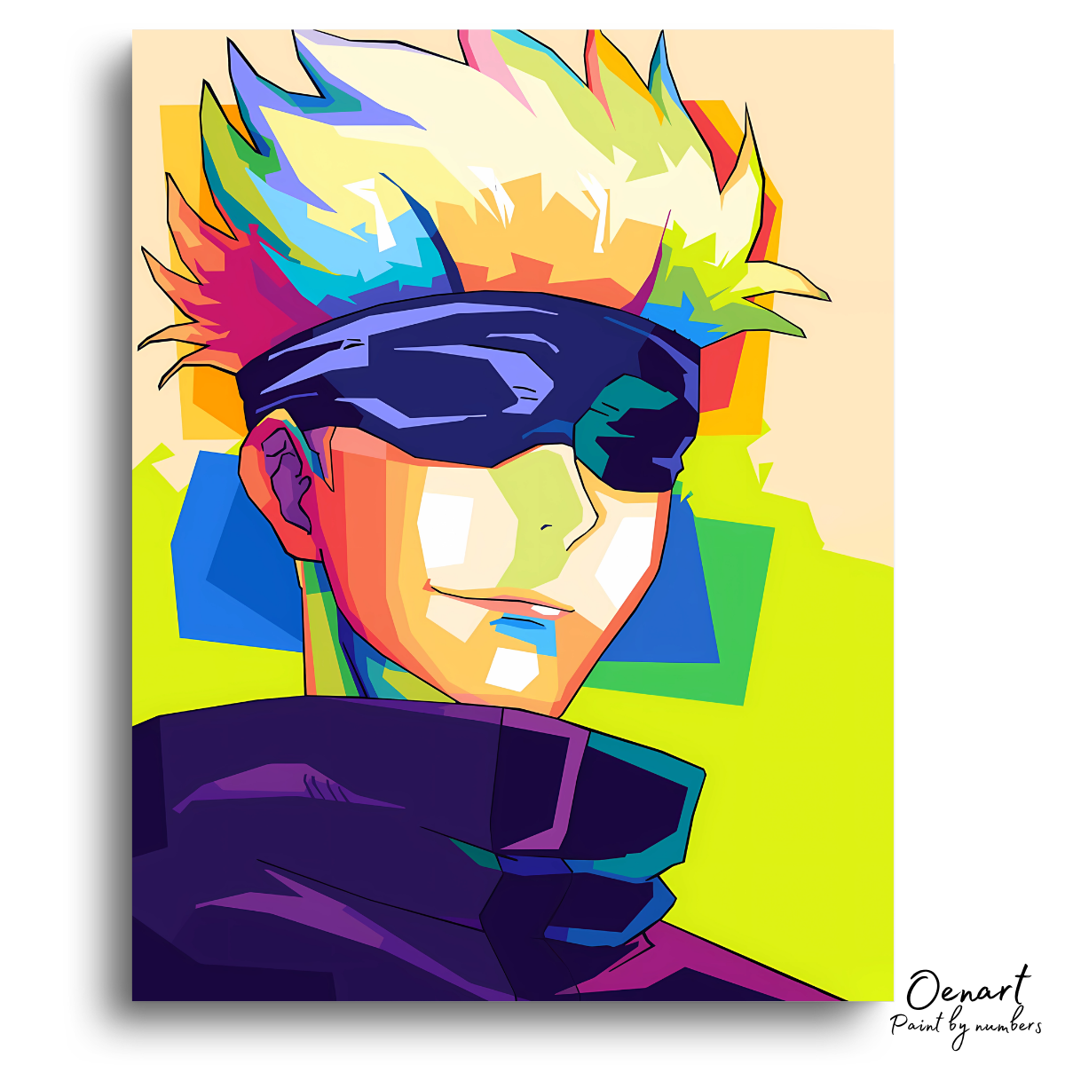 Jujutsu Kaisen: Gojo Wpap Pop Art - Anime Paint By Numbers Kit